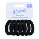 Glamour Black Hair Bands -6pcs