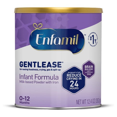 Enfamil Gentlease Baby Formula, Reduces Fussiness, Gas, Crying and Spit-up in 24 hours, 12.4 Oz