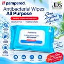 Pampered Antibacterial Wipes, 50's