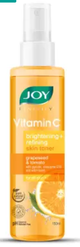 Joy Vitamin C & Natural AHA Brightening + Refining Toner With Grapeseed & Tomato, 150 ml