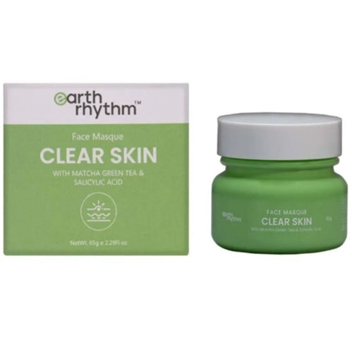 Earth Rhythm Clear Skin With Matcha Green Tea & Salicylic Acid Face Masque 65g