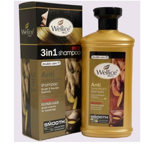 Wellice 3 In 1 Anti Dandruff Ginger Shampoo 400g