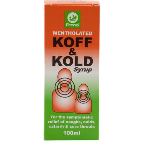 FItzroy Mentholated Koff & Kold Syrup 100ml