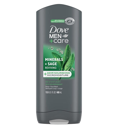 Dove Men+Care Reviving Minerals + Sage Body + Face Wash 13.5 fl oz