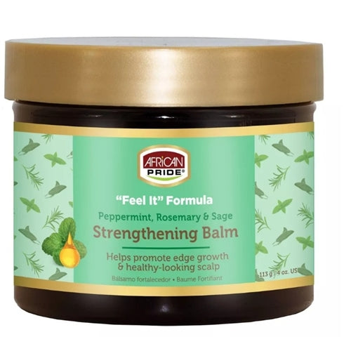 African Pride Feel It Formula Hair Strengthening Balm - 4oz