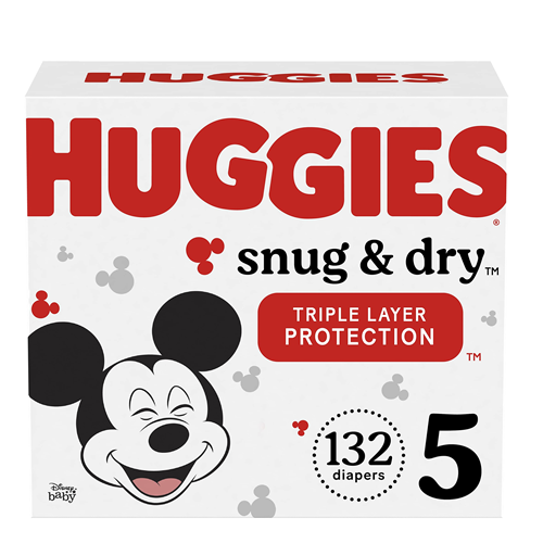 Huggies Snug & Dry Stage 5 Triple Layer Protection - 132's