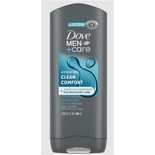 Dove Men+Care Refreshing Hydrating Clean Comfort Body + Face Wash 13.5 fl oz