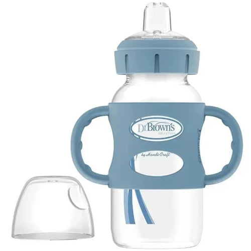 Dr Brown's Milestones Baby's First Sippy Sprout Bottle With Handles, 9oz