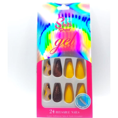 Sheer Perfect Gel Press On Nails - 24 Reuseable Nails