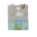 Rainbow Paper Gift Bag -Blue & Pink With Foil Stamp-Large