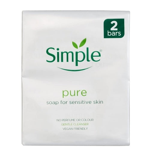 Simple Pure Soap for Sensitive Soap 100g -  2 Bars