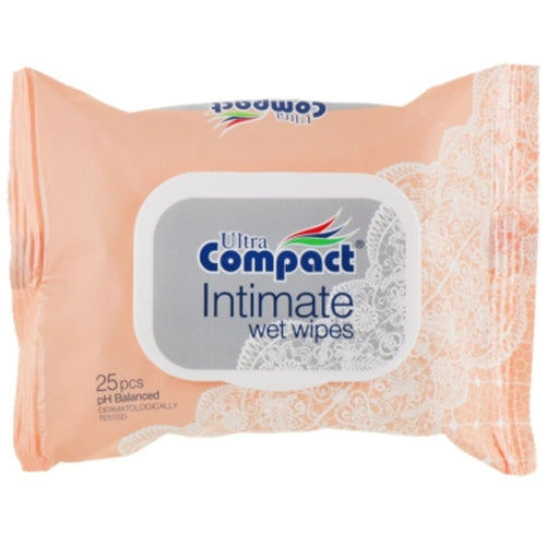 Ultra Compact Intimate Wet Wipes 25's