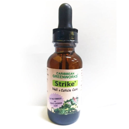 Caribbean Greenworks Strike Nail & Cuticle Care Oil, Tea Tree Formula 1oz