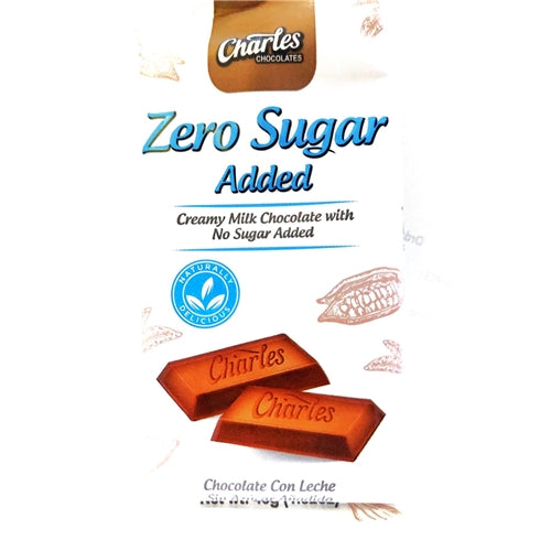 Chocolate Zero Rd Charles Zero Added Sugar Milk Chocolate 43g