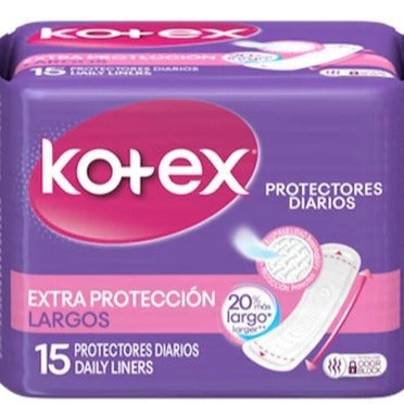 Kotex Extra Protection Long Liner 15 ct