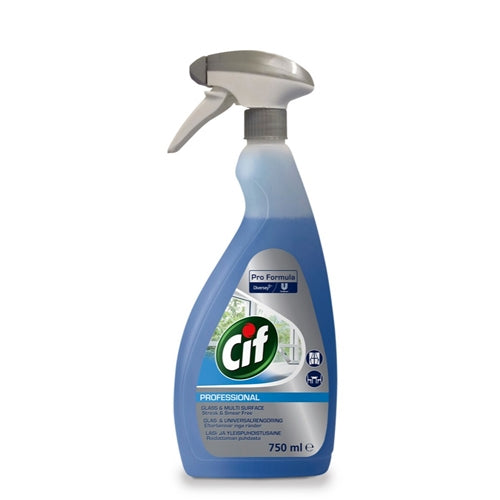 Cif Professional Cleaning Glass & Multi Surface Spray, 750ml