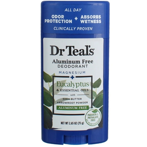 Dr Teal's Aluminum Free Deodorant - Antioxidant Rich Formula 2.65oz