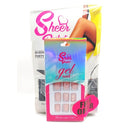 Sheer Perfect Banded 5 Pack Panty Hose With Press On Nails