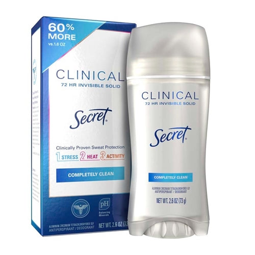 Secret Clinical Strength Soft Solid Antiperspirant and Deodorant, Free & Sensitive, 1.6 oz