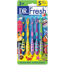 Dr. Fresh Kids Extra Soft Toothbrushes - 5 Ct