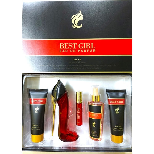 Best Girl Eau De Parfum Rouge 5pc Gift Set For Women