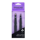 Diamond Cosmetics Soft Touch Tweezer Duo 2ct
