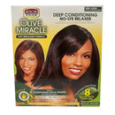 African Pride Olive Miracle Deep Conditioning Kit -No Lye 8pk