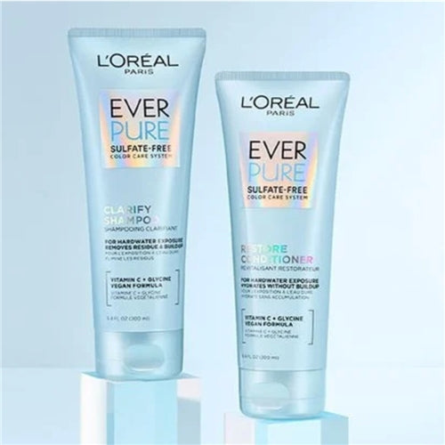 L'Oreal Ever Pure Clarify Shampoo & Restore 6.8oz Vegan Sulfate-Free 200ml