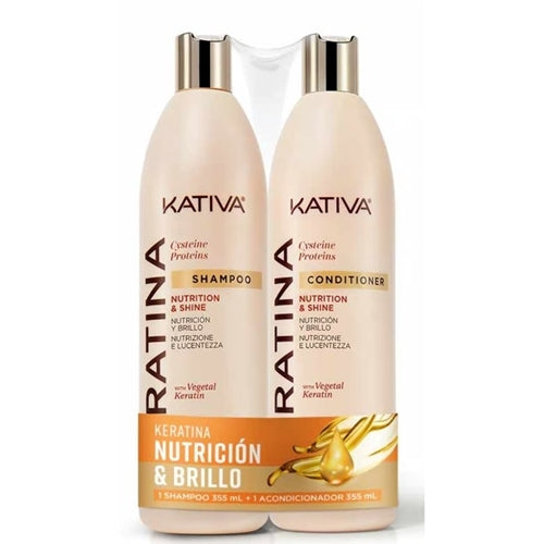 Kativa Keratina Cystine Proteins, Nutrition & Shine 355ml