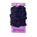 Expression Scrunchie -8 Pcs - Black