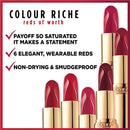 L’Oréal Paris Colour Riche Red, Long Lasting, Satin Finish Smudge Proof Lipstick, Reds of Worth 0.13 Oz
