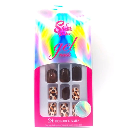 Sheer Perfect Gel Press On Nails - 24 Reuseable Nails