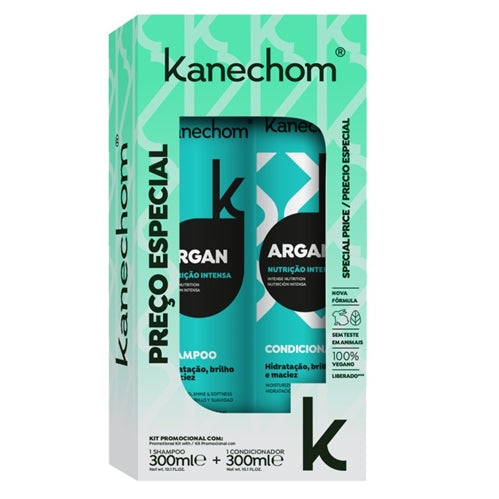 Kanechom Promotional Kit Shampoo + Conditioner, Argan Oil Moisturizing 300mlx2
