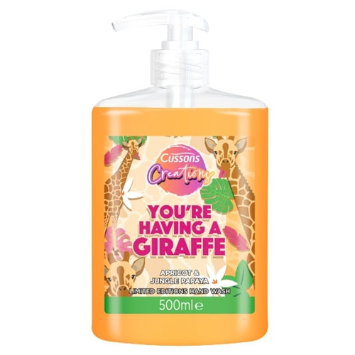 Cussons Creations You're Having A Giraffe Apricot & Papaya Antibacterial Hand Wash 500ml