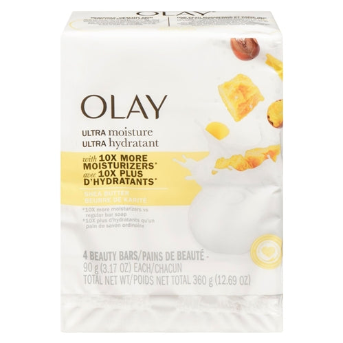 Olay Ultra Moisture Beauty Bar Soap with Shea Butter - 90g x 3