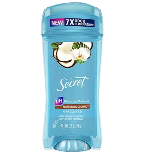 Secret Scent Expressions Antiperspirant and Deodorant Clear Gel, Nurturing Coconut 2.6oz