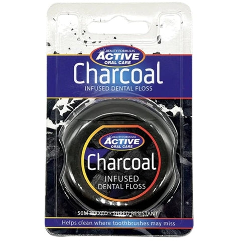 Beauty Formulas Active Charcoal Infused Dental Floss 50m