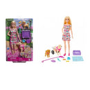 Barbie Doll with 2 Toy Dogs & Pet Accessories