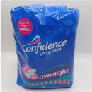 Confidence Ultra Thin Overnight Pads-12ct