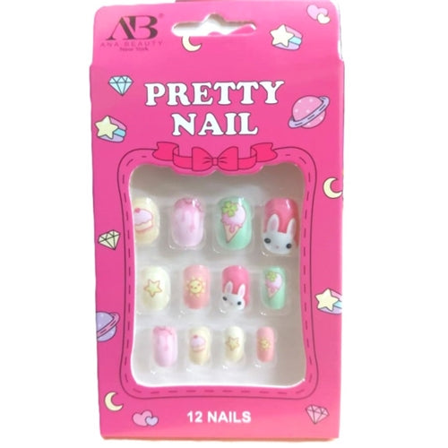 Ana Beauty Pretty Nail Press On Nails - 12 Nails