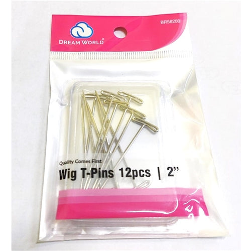 Dream World 2" Wig T-Pins, 12pcs