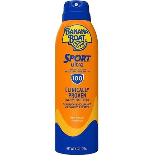 Banana Boat Ultra Sport Clear Sunscreen Spray SPF 100 - 6 oz - SAVE $8