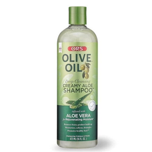 Ors Olive Oil Deep Cleansing Creamy Aloe Shampoo Infused With Aloe Vera For Rejuvenating Moisture (16.0 Oz)