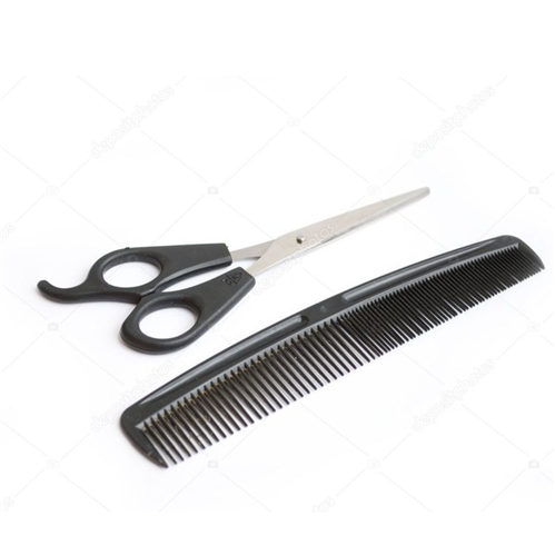 Cosmetic Barber Scissors With Comb
