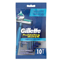 Gillette Prestobarba Blue Handle 2 Ultra Grip X 10 Units