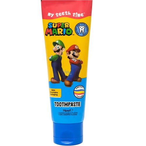 Super Mario Toothpaste Bubble Gum Flavor 75 ml