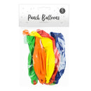 Pop Party Faves Punch Balloons - 5 Pack Assorted Colors