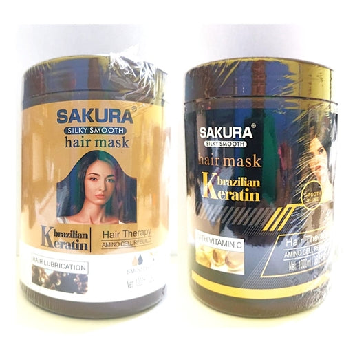 Sakura Brazilian Keratin Silky Smooth Hair Mask 1000ml