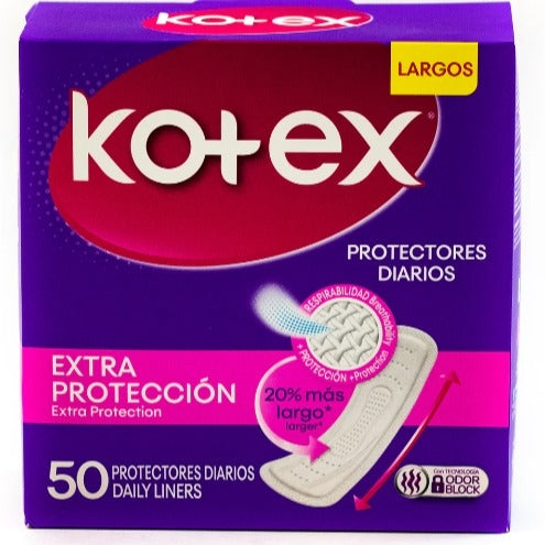 Kotex Extra Protection Liner Large 50ct