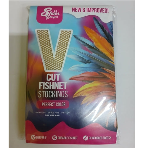 Cut Fishnets Sheer Perfect V Cut Fishnet Tights